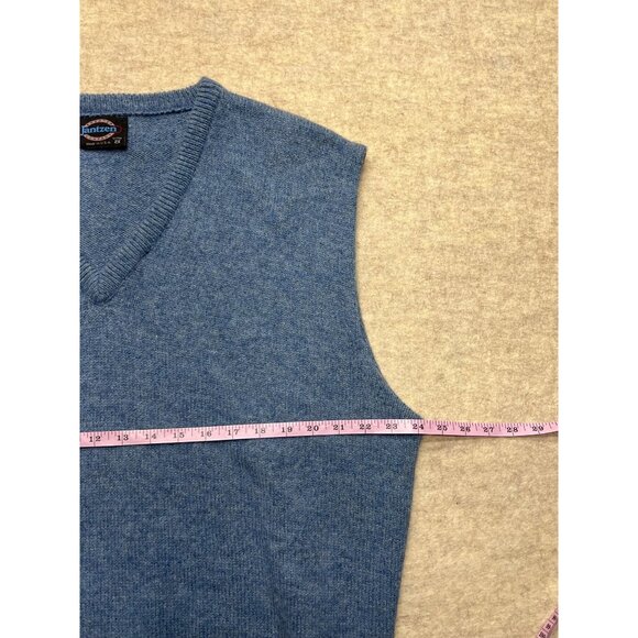 Vintage Jantzen Sweater Vest Blue USA Wool Men 2XL Classic Office Professional - Picture 5 of 6